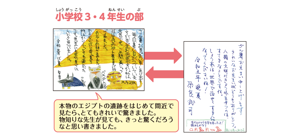 はがきコミュニケーション部門小学生３・４年生