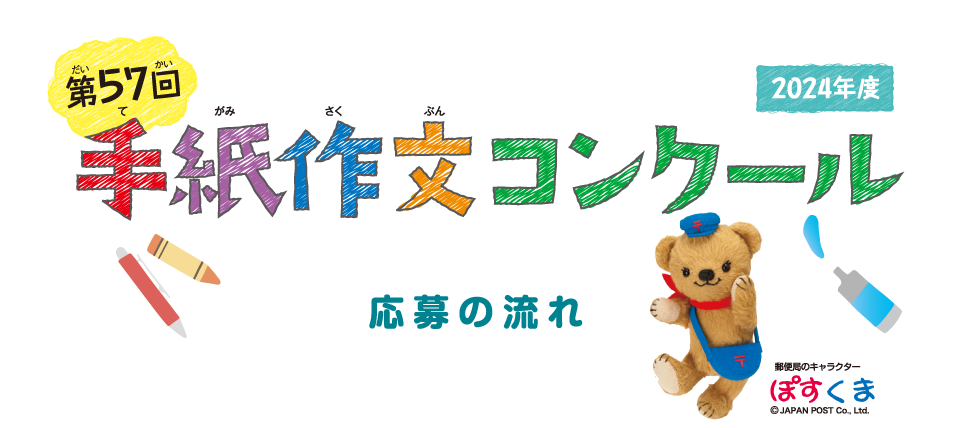 第57回手紙作文コンクール 応募の流れ