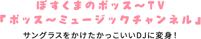 サングラスをかけたかっこいいDJに変身！