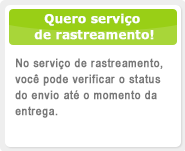 Quero serviço de rastreamento! No serviço de rastreamento, você pode verificar o status do envio até o momento da entrega.