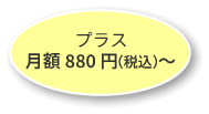 プラス月額880円（税込）～