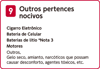 Outros pertences nocivos