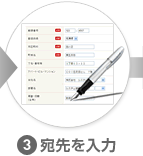 (3)宛先を入力