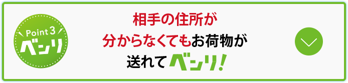 相手の住所が分からなくてもお荷物が送れるイメージ